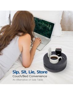 Cojín Soporte para Bebidas G GOOD GAIN Gris 21.5x8.3 cm 2