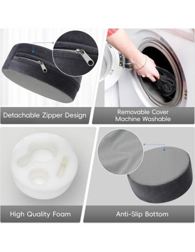 Cojín Soporte para Bebidas G GOOD GAIN Gris 21.5x8.3 cm