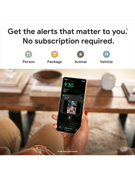 Timbre Google Nest con cable 2 Gen - Cámara de seguridad Nieve