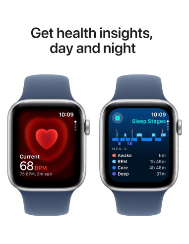 Apple Watch SE 2 Gen GPS 44mm Aluminio Plateado Fitness