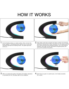 Globo Flotante Gresus ML005 con Luces LED y Base C 2