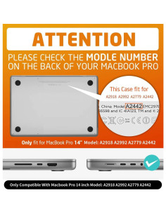 Funda SUPCASE para MacBook Pro 14" 2024-2021 Negra 2