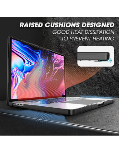 Funda SUPCASE para MacBook Pro 14" 2024-2021 Negra