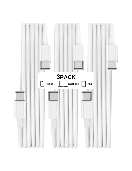Cable USB C a USB C 60W 1.83m Hefaao Carga Rápida