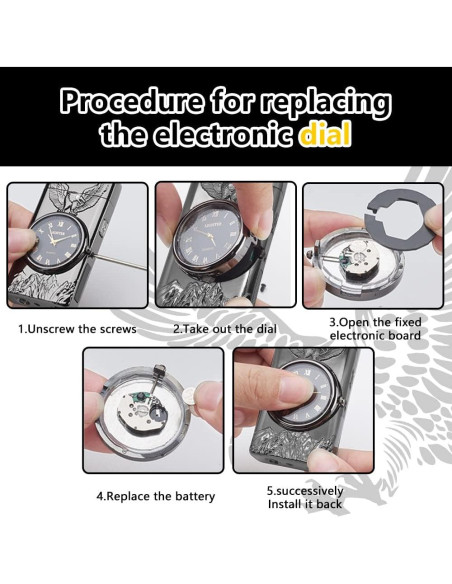Encendedor Eléctrico GADATOP Águila Negro - Plasma a Prueba de Viento
