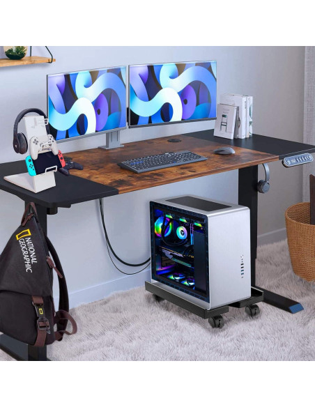 Soporte de CPU Seloom Ajustable con Ruedas Móviles 0,68 kg