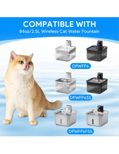 Paquete de 12 Filtros para Fuente de Agua Gatos Downy Paws 2