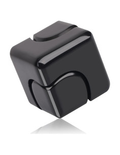 Cubo Fidget Spinner QLKUNLA Antiestrés 4-en-1 Negro