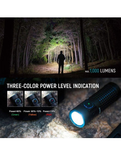 Linterna EDC OLIGHT S1R II 1000 Lúmenes Recargable 2