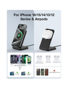 Cargador Inalámbrico Magnético Meifigno 20W para iPhone 16/15/14/13/12 2