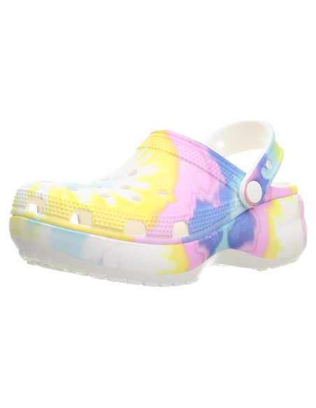 Zuecos de Plataforma Crocs para Mujeres 30x15x5cm Tie Dye