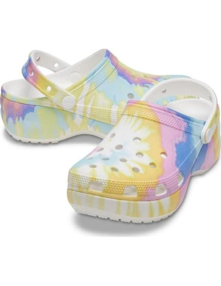 Zuecos de Plataforma Crocs para Mujeres 30x15x5cm Tie Dye