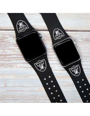 Banda y Funda Silicona Game Time Las Vegas Raiders 42-45mm