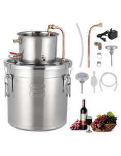 Destilador de Alcohol GarveeHome 19L con Termómetro y Bomba