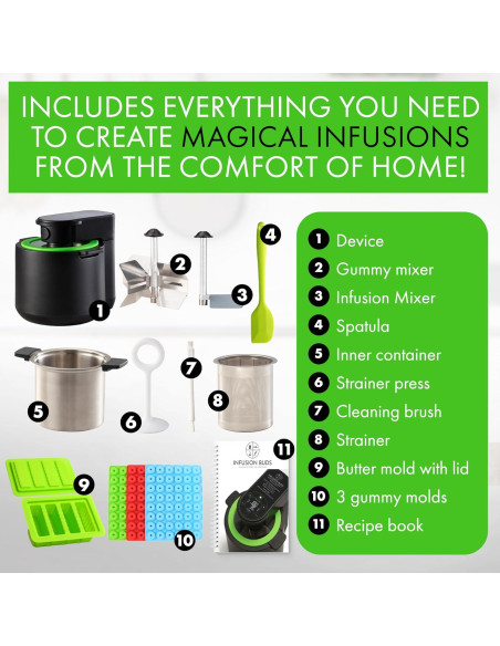 Máquina 3-en-1 Infusion Buds para Descarboxilar e Infundir
