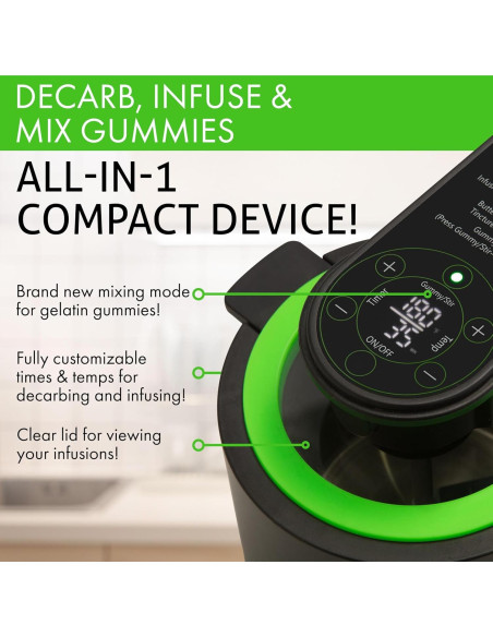 Máquina 3-en-1 Infusion Buds para Descarboxilar e Infundir