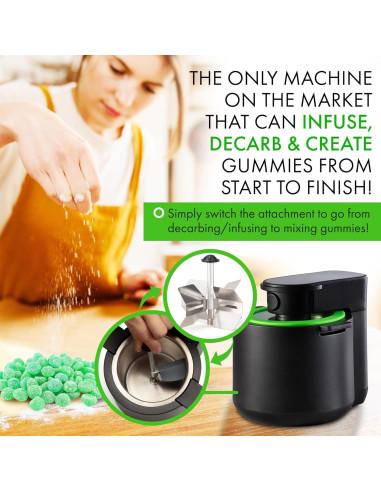 Máquina 3-en-1 Infusion Buds para Descarboxilar e Infundir