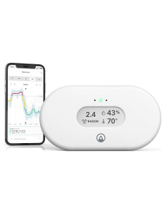 Airthings Vista Radón - Monitor de Radón y Humedad WiFi