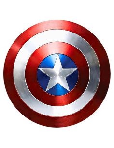 Escudo Redondo de Aluminio Captain 30 cm Hecho a Mano