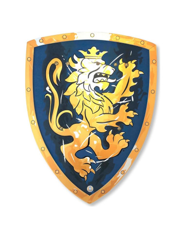 Escudo Noble Caballero Liontouch Azul Grande 44.9 x 35.1 cm
