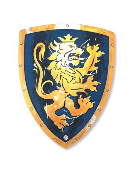Escudo Noble Caballero Liontouch Azul Grande 44.9 x 35.1 cm