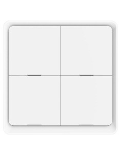 Interruptor Inteligente Inalámbrico ZigBee MoesGo 4 Gang Blanco