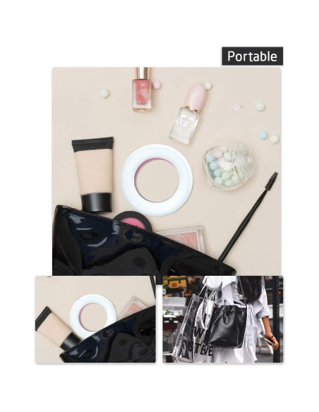 Luz de Anillo para Selfie XINBAOHONG Recargable 40 LED