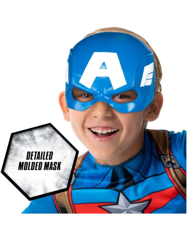 Disfraz Capitán América Jazwares para Jóvenes - Mono y Máscara