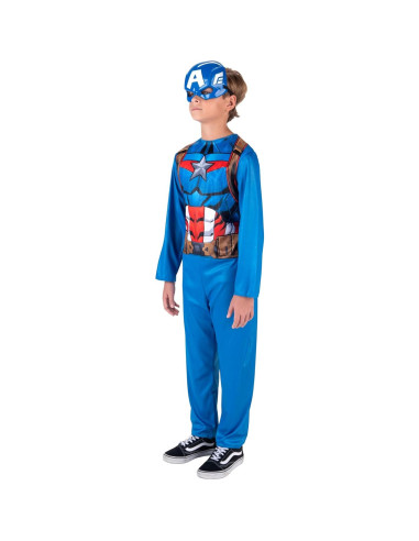 Disfraz Capitán América Jazwares para Jóvenes - Mono y Máscara