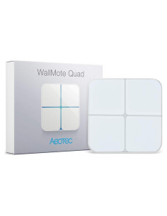 Interruptor Inalámbrico Z-Wave Aeotec WallMote Quad 4 Botones