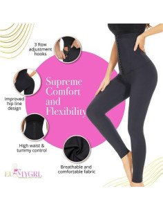 Leggings de Cintura Alta Eumygrl para Mujeres - Control Abdomen 2