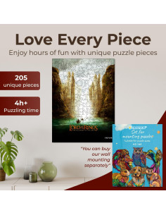 Rompecabezas de Madera El Señor de los Anillos 208 Piezas A3 2