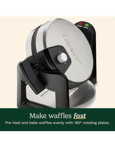 Cuisinart Maker de Waffles Belgas Invertido 2,54 cm Negro
