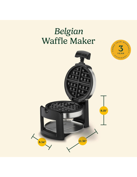 Cuisinart Maker de Waffles Belgas Invertido 2,54 cm Negro