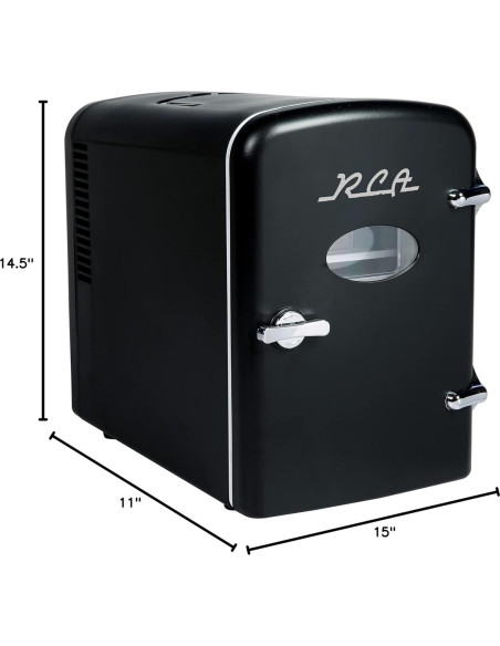 Refrigerador de Bebidas Mini Retro RCA RMIS129-BLACK 4L