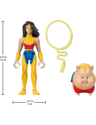 Fisher-Price Set de Figuras Wonder Woman y PB 3+ años