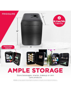 Nevera Mini Portátil Frigidaire 10L Acero Inoxidable 2