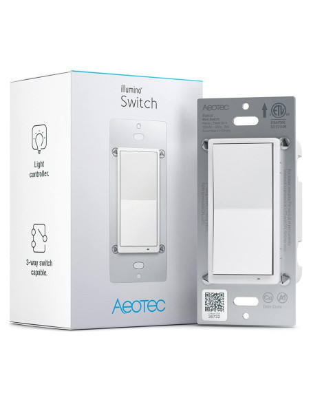 Interruptor de Pared Aeotec Z-Wave Plus Gen7 On/Off 150W