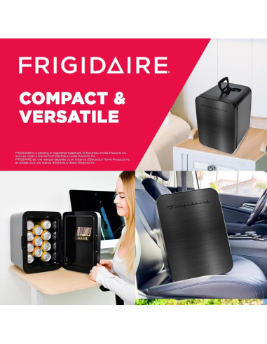 Nevera Mini Portátil Frigidaire 10L Acero Inoxidable