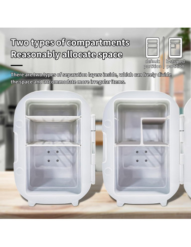 Refrigerador de Maquillaje Rasunkae 6L Blanco Compacto