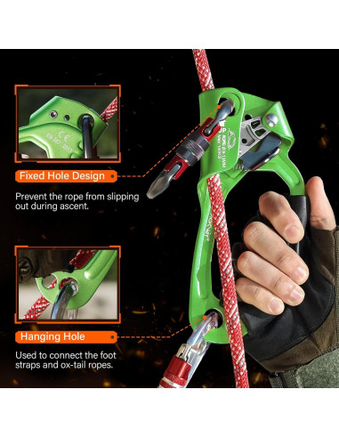 Ascensor de Mano AOKWIT Aluminio Ergonómico 19 cm Verde