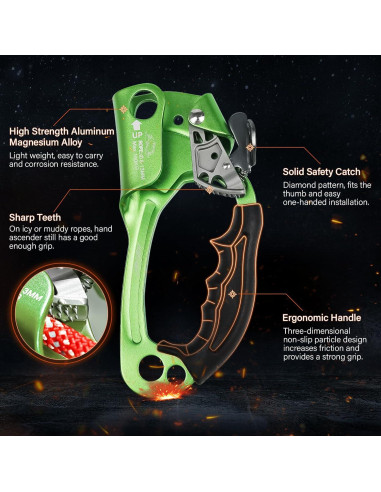 Ascensor de Mano AOKWIT Aluminio Ergonómico 19 cm Verde