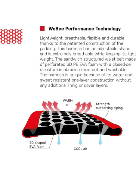 Arnés de Escalada Ocun Webee Lady para Mujeres con 4 Bucles