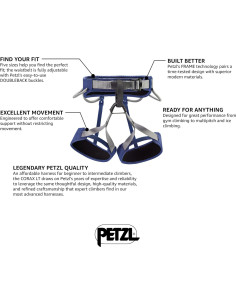 Arnés Petzl Corax LT Unisex - Cómodo y Duradero para Escalada 2