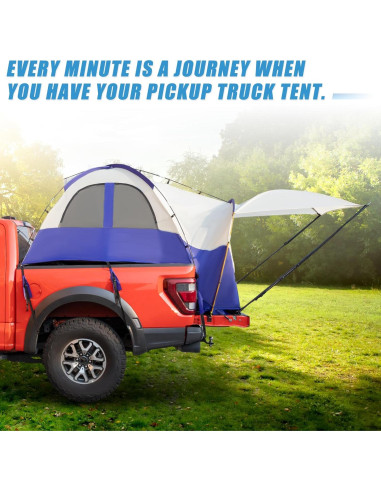 Carpa para Camioneta uxcell 1.95-2.04m Impermeable 2 Personas