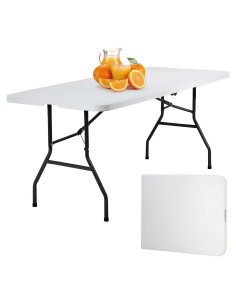 Mesa Plegable PayLessHere 180 cm para Picnic y Fiestas