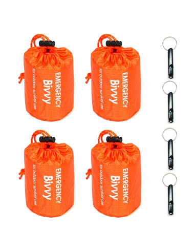 Paquete de 4 Bolsas de Supervivencia GOGOOD 91x213 cm