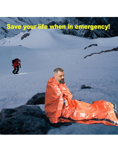 Paquete de 4 Bolsas de Supervivencia GOGOOD 91x213 cm