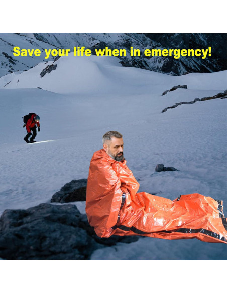 Paquete de 4 Bolsas de Supervivencia GOGOOD 91x213 cm