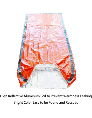 Paquete de 4 Bolsas de Supervivencia GOGOOD 91x213 cm